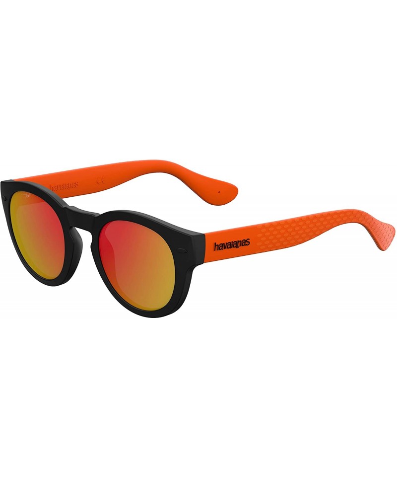 Round Trancoso Round Sunglasses - Blck Orng - C917Y4XOC8R $40.40