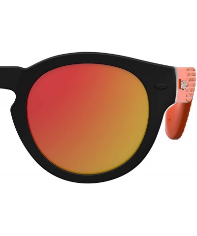 Round Trancoso Round Sunglasses - Blck Orng - C917Y4XOC8R $40.40