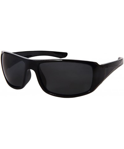 Wrap Sleek Wrap Style Polarized Sunglasses 540792TT-P - Grey - CN182G2ZNA5 $11.14