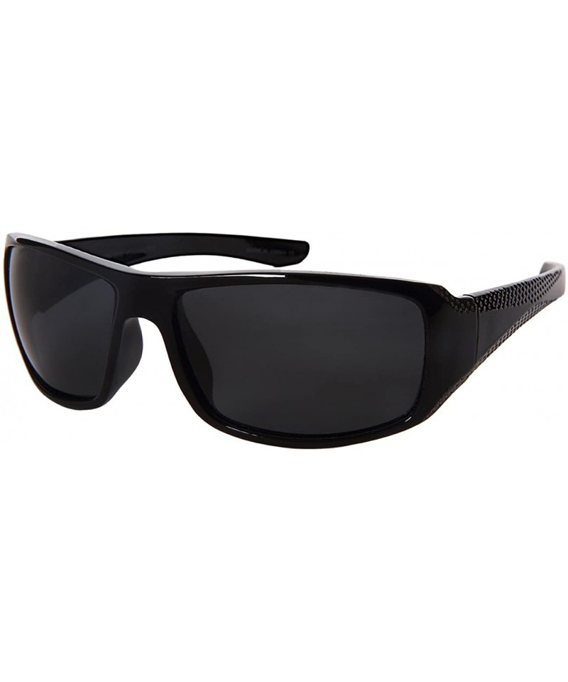 Wrap Sleek Wrap Style Polarized Sunglasses 540792TT-P - Grey - CN182G2ZNA5 $11.14