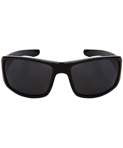 Wrap Sleek Wrap Style Polarized Sunglasses 540792TT-P - Grey - CN182G2ZNA5 $11.14