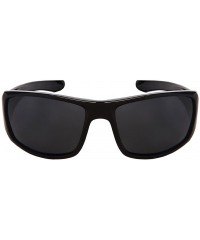 Wrap Sleek Wrap Style Polarized Sunglasses 540792TT-P - Grey - CN182G2ZNA5 $11.14