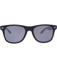 Wayfarer Summit Men's Wayfarer Style Sunglasses- Horn-Rimmed Frame- Genuine Wood Temples- 100% UV Protection Lenses - CB197CT...