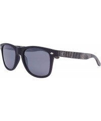 Wayfarer Summit Men's Wayfarer Style Sunglasses- Horn-Rimmed Frame- Genuine Wood Temples- 100% UV Protection Lenses - CB197CT...