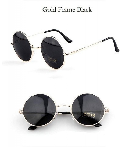 Round Vintage Steampunk Sunglasses Round Steam Punk Metal Oculos De Sol Women Coating Men Retro Sun Glasses YJ129 - CH197Y7LA...