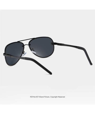 Sport Men Women Polarized Sunglasses Punk Alloy Frame Sun Glasses Driving Glasses Shades Male 70018 - Black Grey - CD18X4IOOO...