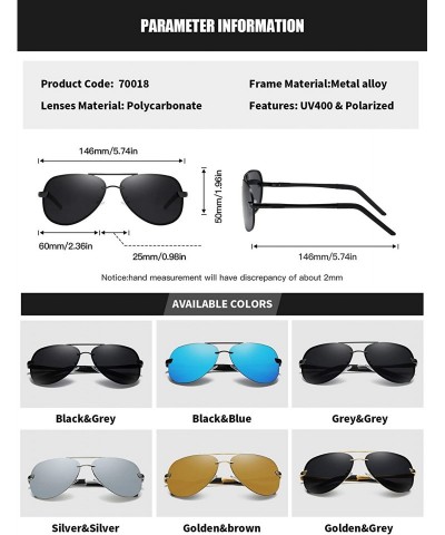 Sport Men Women Polarized Sunglasses Punk Alloy Frame Sun Glasses Driving Glasses Shades Male 70018 - Black Grey - CD18X4IOOO...