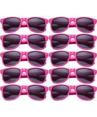 Wayfarer 80's Classic Blue Brothers Horn Rimmed Style Retro Colors Packs Vintage Retro Sunglasses (10 PACK) - CO18RAWERS0 $26.06