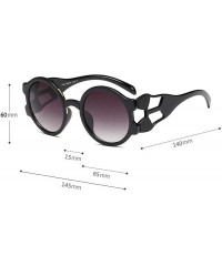 Round Round Vintage Summer Women Brand Design Fashion Sexy Openwork Decoration Oversize Sun glasses UV400 - CP18LN542EG $12.01