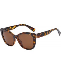 Wayfarer Polarized Woman's Classic Jackie-O Cat Eye Retro Fashion Sunglasses - Brown Tortoise - Polarized Brown - CO188X3848N...