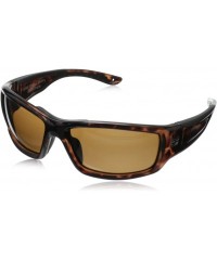 Sport Sunglasses Black Drum 244 Polarized Wrap Sungalsees - Shiny Demi - C311GI4UBP3 $27.00