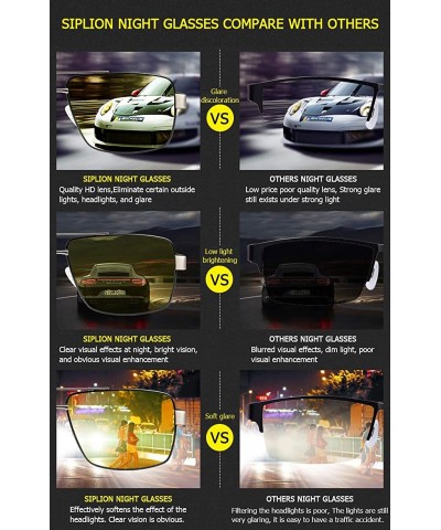 Sport Men's Driving Polarized Sport Sunglasses Al-Mg Metal Frame Ultra Light - Black Frame/Night Driving Glasses - C218DWHK95...