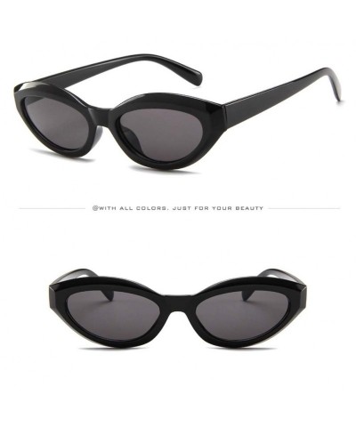 Oval Women Men Vintage Retro Glasses Unisex Small Oval Frame Vintage Sunglasses Eyewear Outdoor Candy Color (E) - CT18Q2SEEIK...