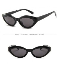 Oval Women Men Vintage Retro Glasses Unisex Small Oval Frame Vintage Sunglasses Eyewear Outdoor Candy Color (E) - CT18Q2SEEIK...