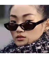 Oval Women Men Vintage Retro Glasses Unisex Small Oval Frame Vintage Sunglasses Eyewear Outdoor Candy Color (E) - CT18Q2SEEIK...