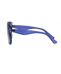 Semi-rimless Men Women Fashion Glasses Irregular Shape Sunglasses Trendy Vintage Retro Style Sun Glasses Eyewear - C - CY196I...