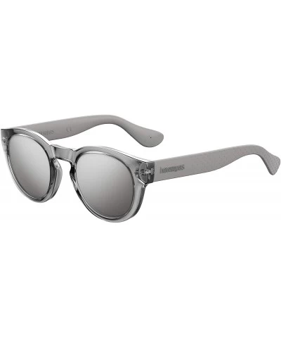 Round Trancoso/M Unisex Round Sunglasses - 49mm - Silver - C718C43GMR2 $32.54