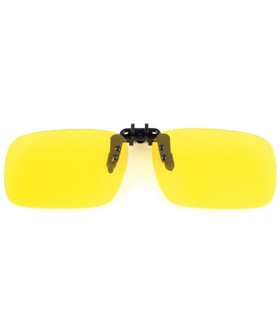 Goggle UV Blocking Clip On Polarized Sunglasses - Yellow Night Vision Outdoor Glasses - CT1873W854A $10.44