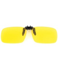 Goggle UV Blocking Clip On Polarized Sunglasses - Yellow Night Vision Outdoor Glasses - CT1873W854A $26.09