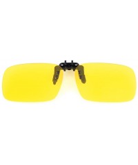 Goggle UV Blocking Clip On Polarized Sunglasses - Yellow Night Vision Outdoor Glasses - CT1873W854A $10.44