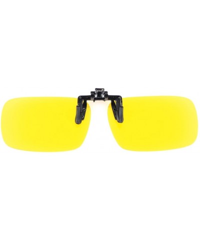 Goggle UV Blocking Clip On Polarized Sunglasses - Yellow Night Vision Outdoor Glasses - CT1873W854A $10.44