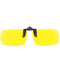 Goggle UV Blocking Clip On Polarized Sunglasses - Yellow Night Vision Outdoor Glasses - CT1873W854A $10.44