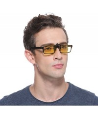 Goggle UV Blocking Clip On Polarized Sunglasses - Yellow Night Vision Outdoor Glasses - CT1873W854A $10.44