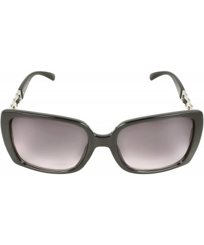 Square SWG2008 Square Fashion Sunglasses - Black - CK11CQBAY3Z $10.78