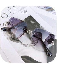 Square 2018 New Oversized Sunglasses Women Square Mirrored Glasses Fashion Female Designer Sol UV400 - C01 - CG199C0NTS0 $29.44