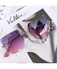 Square 2018 New Oversized Sunglasses Women Square Mirrored Glasses Fashion Female Designer Sol UV400 - C01 - CG199C0NTS0 $29.44