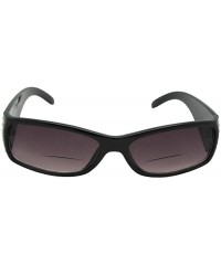 Rectangular Women's Bifocal Sunglasses with Rhinestones B47 - Black Frame - CO1865UDCOI $19.45