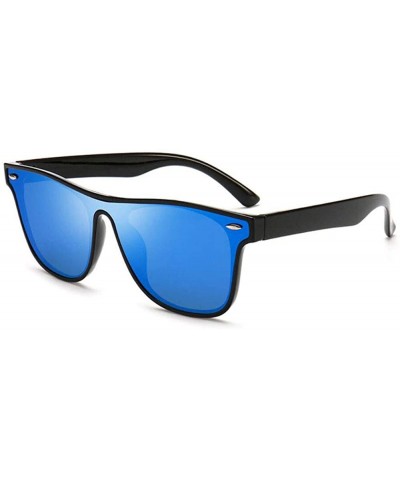 Rimless Classic Rivet Sunglasses Women Men Square Driving Rimless Sun glasses - Black/Blue - C819842H7SR $17.80