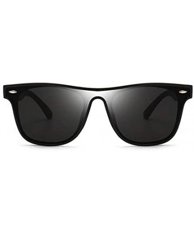 Rimless Classic Rivet Sunglasses Women Men Square Driving Rimless Sun glasses - Black/Blue - C819842H7SR $8.78