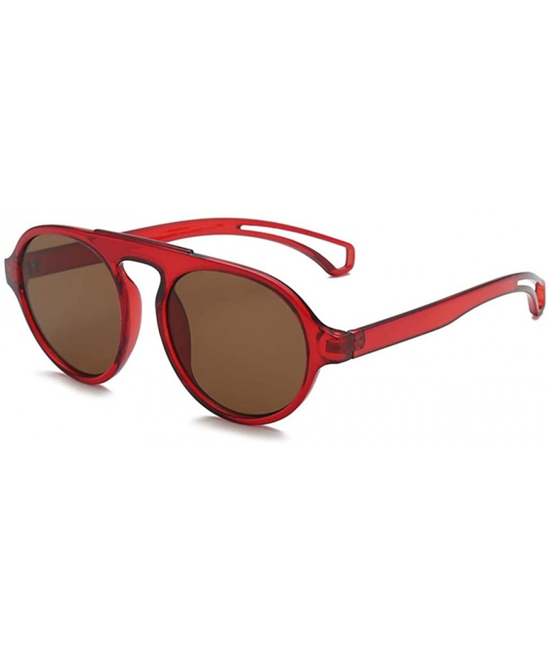 Rectangular Vintage Sunglasses Oversized Everyday - D - C618TCEQWXR $7.06