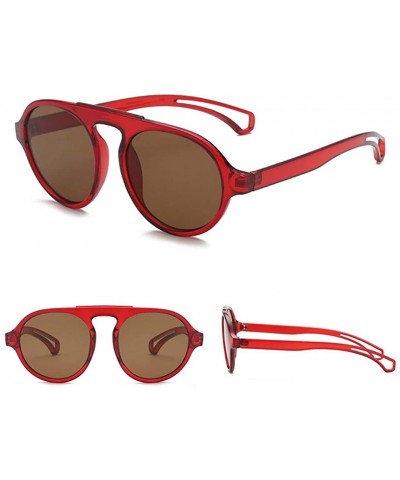 Rectangular Vintage Sunglasses Oversized Everyday - D - C618TCEQWXR $7.06