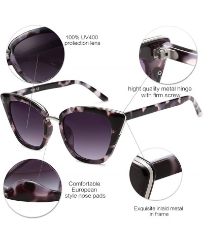 Oval Cat Eye Brand Designer Sunglasses Fashion UV400 Protection Glasses SJ2052 - CX18W4QX8HG $13.12