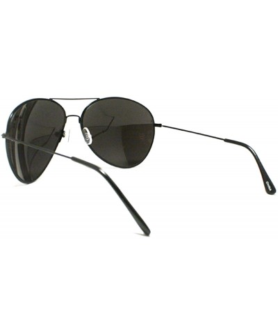 Aviator Super Oversized Aviator Sunglasses Unisex Fashion Big Mirror Lens - Black - CA187W5ETEY $8.20