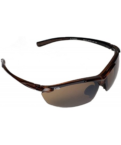 Round The Air-top - Lightweight Anti-Fog Sunglasses - optimal for athletics or outdoor hobbies. - Brown - C411OJ7H749 $64.77