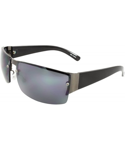 Rimless TU9304 Rimless Fashion Sunglasses - Black - CY11CB13UZP $8.48