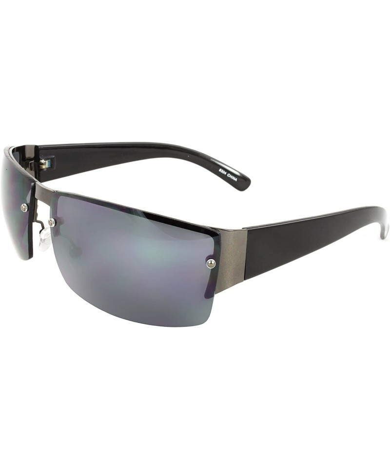Rimless TU9304 Rimless Fashion Sunglasses - Black - CY11CB13UZP $8.48