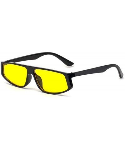 Square Fashion New Small Frame Square Sunglasses Men Women Ultralight Retro Leopard Sun Glasses UV400 - Yellow - CI193W2233L ...