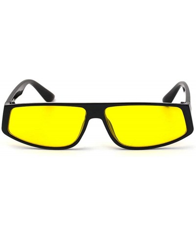 Square Fashion New Small Frame Square Sunglasses Men Women Ultralight Retro Leopard Sun Glasses UV400 - Yellow - CI193W2233L ...