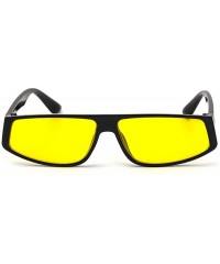 Square Fashion New Small Frame Square Sunglasses Men Women Ultralight Retro Leopard Sun Glasses UV400 - Yellow - CI193W2233L ...