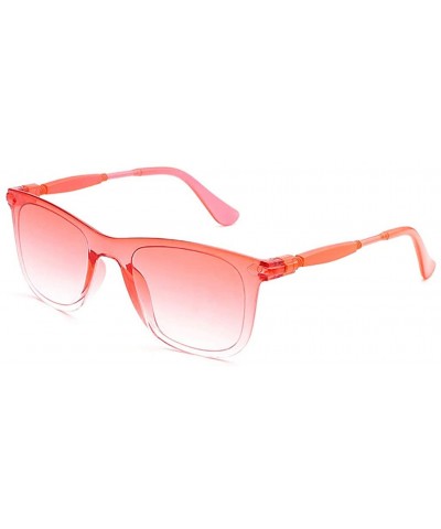 Square Sunglasses for Women and Men - Retro Plastic Frame Shades Eyewear UV Protection Sun Glasses - E - CY190DY2X8Q $18.28