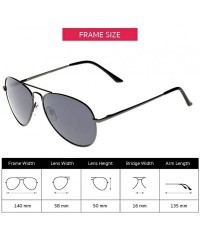 Aviator Aviator Sunglasses Gunmetal Perfect Outdoors - Gunmetal Frame - CC19970AMG6 $15.29