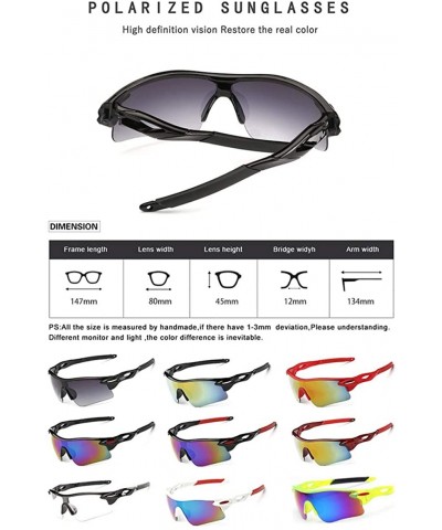 Goggle Sports Sunglasses Polarized - UV400 Protection Glasses for Man Outdoors Fishing Cycling Golf Running Driving - CW18R7R...