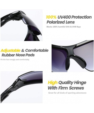 Goggle Sports Sunglasses Polarized - UV400 Protection Glasses for Man Outdoors Fishing Cycling Golf Running Driving - CW18R7R...