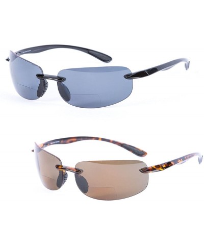 Sport Lovin Sport Polarized Bifocal Sunglasses - Polarized - Black/Tortoise - CG12IED4ZI9 $30.41
