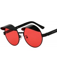 Square Sunglasses Men Women Brand Designer Vintage Sunglass - Gold W Black - CH18S7LQZSA $17.75