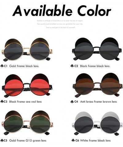 Square Sunglasses Men Women Brand Designer Vintage Sunglass - Gold W Black - CH18S7LQZSA $17.75